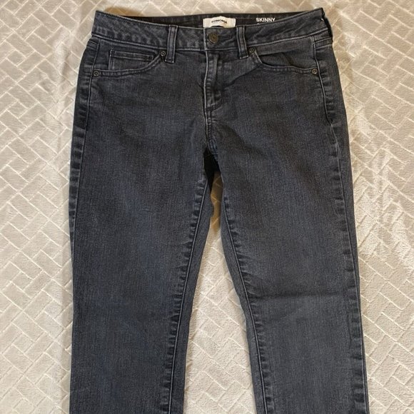 Sonoma Womens 8 Denim Jeans Faded Black Classic Skinny Low Rise Stretch - Picture 3 of 8